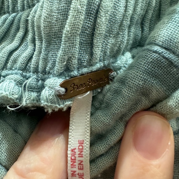 Free People Mellow Acid Wash Midi Skirt Polar Fog size Small - Picture 6 of 7